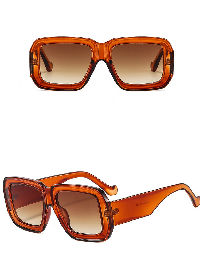 Gafas de Sol Cuadradas Grandes Retro Estilo Único Moderno