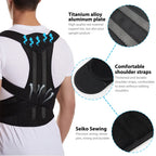 Corrector de Postura con Barra de Aleación | Soporte para Escoliosis y Espalda | Corsé Ortopédico | Tico Trendy