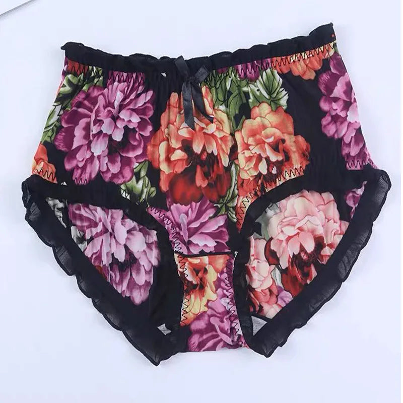 Bragas con Volantes y Lazo Floral | Talla Grande