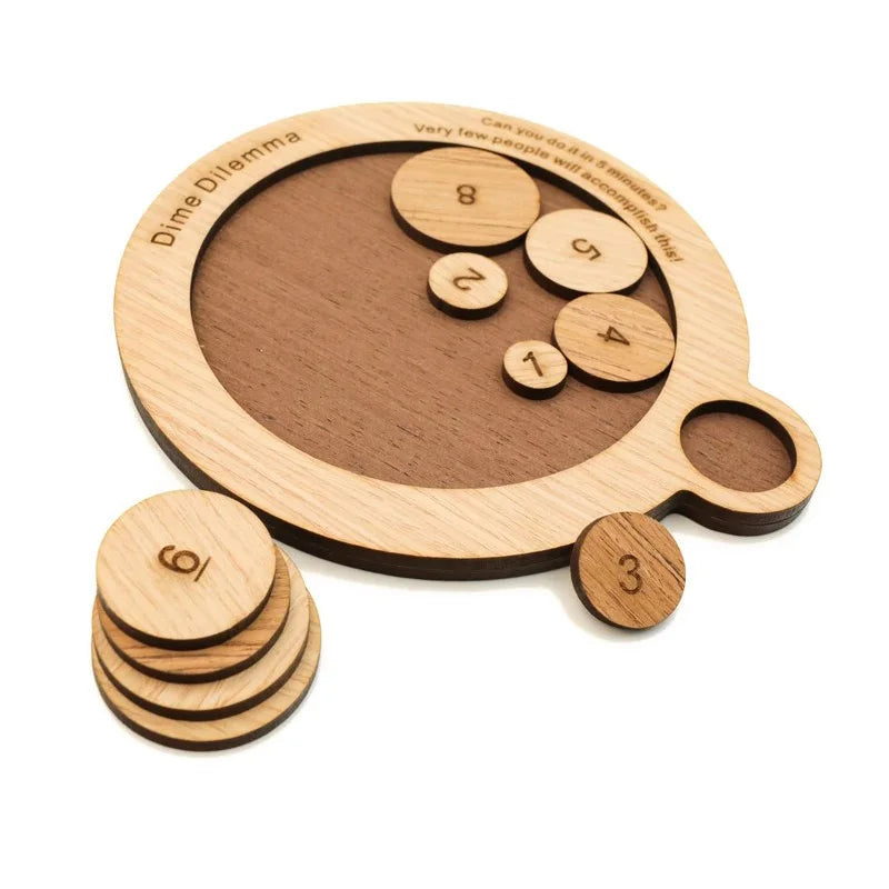Penny Baffling Puzzle difíciles acertijos para adultos y niños juguetes educativos IQ Challenge juegos lógicos Rompecabezas regalos