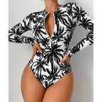 Traje de Baño Una Pieza con Mangas Largas | Bikini Estilo | Nuevo | Verano