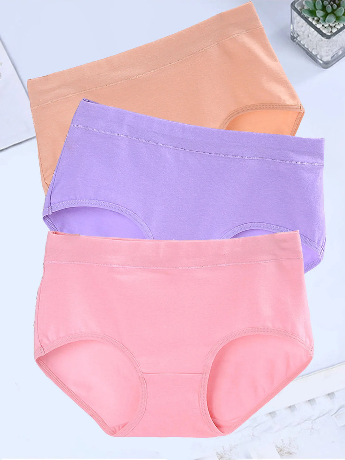 3 Paquete Bragas Talla Grande | Algodón Sin Costuras | Tico Trendy