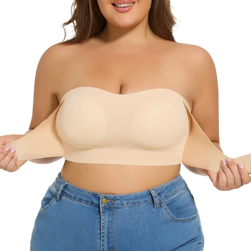 Sujetador Push Up Inalámbrico Plus Size | Transpirable Correas Extraíbles Antideslizante | Tallas XL-4XL | Tico Trendy