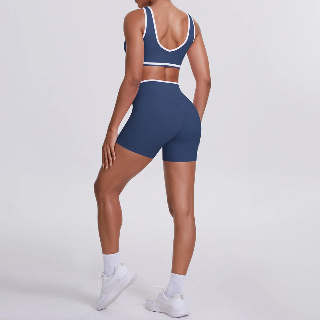 Conjunto Deportivo Mujer 2 Piezas | Yoga Gimnasio | Secado Rápido Ajuste Delgado