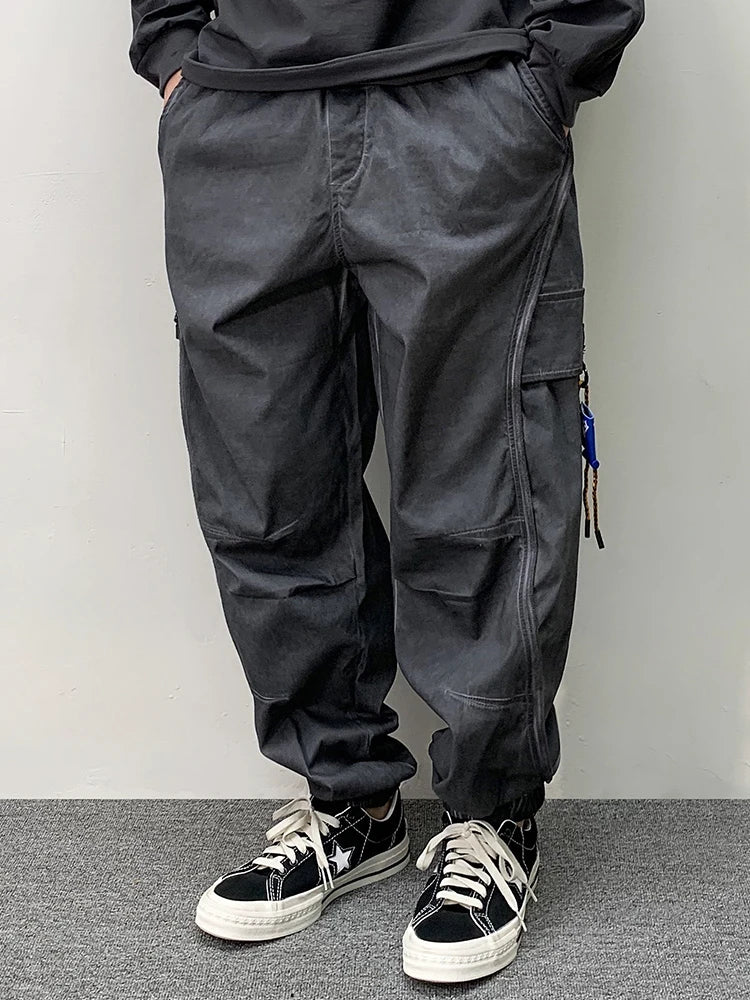 Pantalones Cargo Vintage | Tinte Anudado | Ajuste Holgado de Gran Tamaño | Ticotrendy