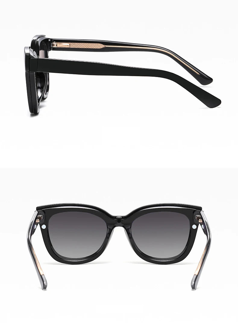 Gafas Ópticas Polarizadas 2 en 1 Clip Magnético | TR90 Titanio Miopía Graduadas Negocios