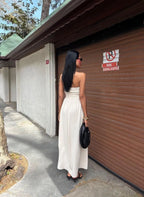 Vestido Largo Sin Mangas Elegante Vintage
