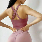 Top Sujetador Deportivo para Mujer | Cremallera Frontal y Realce | Top de Yoga y Fitness