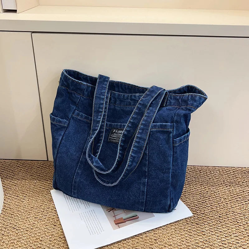 Bolso Hombro Vaquero Mujer Vintage Gran Capacidad Casual