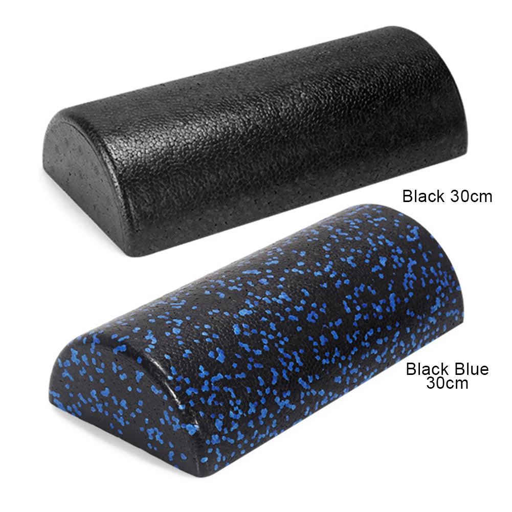 Rodillo de masaje semicircular para Yoga, rodillo de espuma semicircular de alta densidad, camilla trasera de 30cm, multifunción para gimnasio en casa