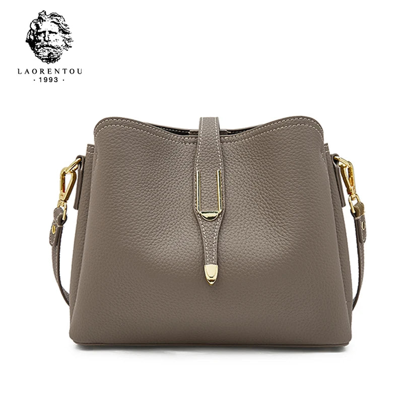 LAORENTOU Bolso cruzado de cuero de vaca para mujer, bolso de hombro informal a la moda, regalo de Festival para esposa, mamá