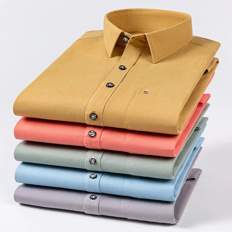 Camisa  Algodón | Smart Casual | Ajuste Regular | Bolsillo | Vintage | Ticotrendy