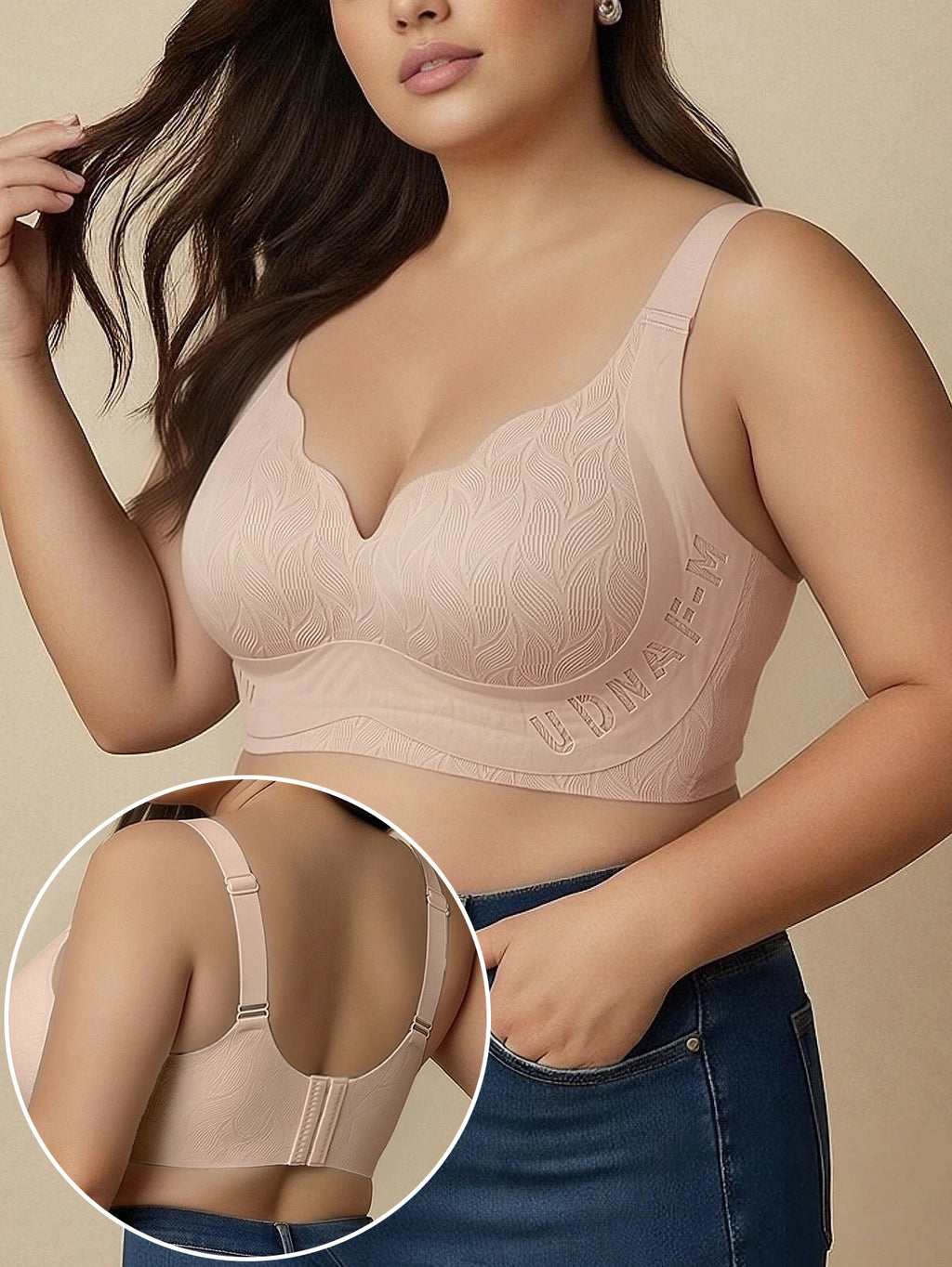Sujetador Cobertura Total | Push-up Sin Costuras | Tallas L-6XL | Tico Trendy