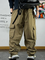 Pantalón Cargo Caqui | Algodón | Corte Holgado | Hombre | Ticotrendy