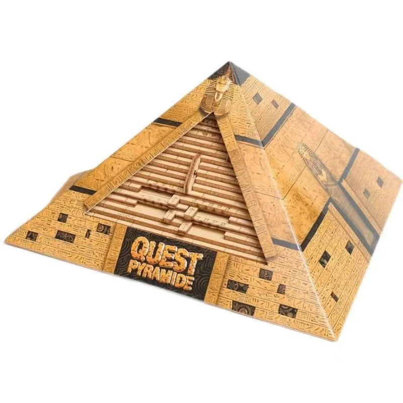 Regalo sorpresa, caja de rompecabezas piramidal Quest con compartimento oculto, juegos de rompecabezas para adultos y niños, juguetes creativos de prueba IQ