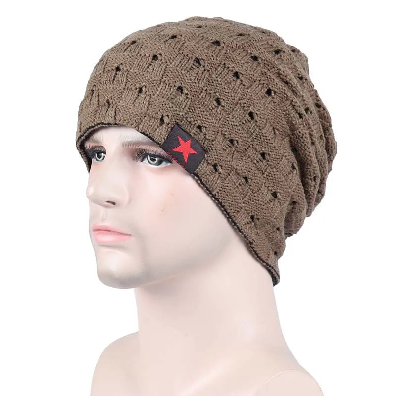 Gorro Punto Acrílico Rayas Cálido Térmico | Invierno Montar Casual Unisex