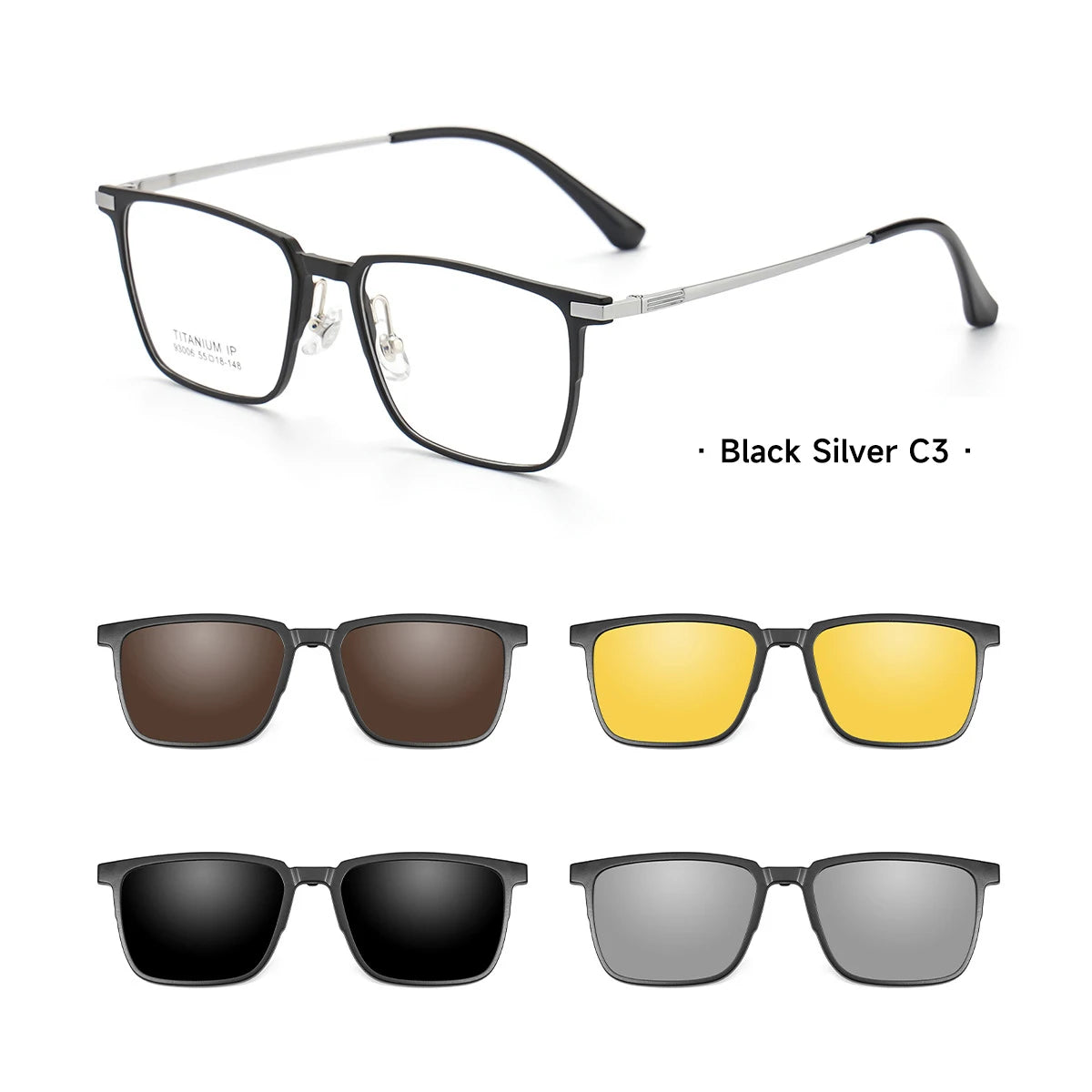 VKYEE, nuevas gafas de sol polarizadas con Clip magnético para hombres y mujeres, gafas de lectura ópticas, se pueden personalizar con prescripción F93006