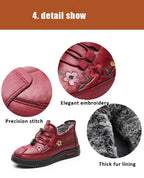 Zapatillas De Invierno Para Mamá | Mocasines Tipo Oxford Felpa Calidad