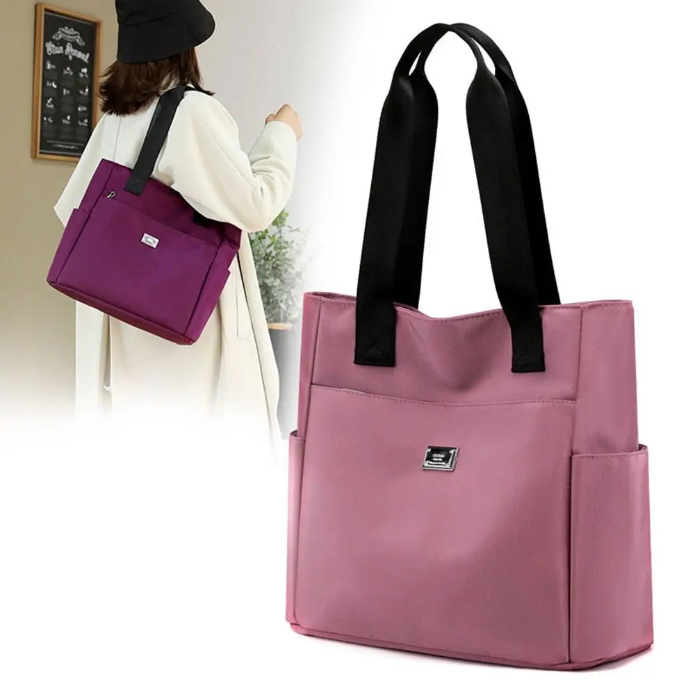 Bolso de Hombro de Nailon Ligero e Impermeable de Gran Capacidad