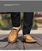 Mocasines Lujo Hombre ∣ Cuero Suave ∣ Zapatos Cómodos para Conducir