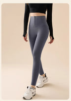 Leggings Piel Tiburón Polar Grueso | Moldeador Cremallera Cálida | Cintura Shaping OI | Ticotrendy