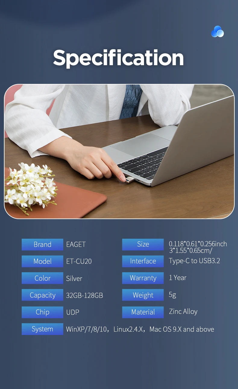 Memoria USB Dual Tipo C y USB A | Ultra Mini Portátil | Ticotrendy