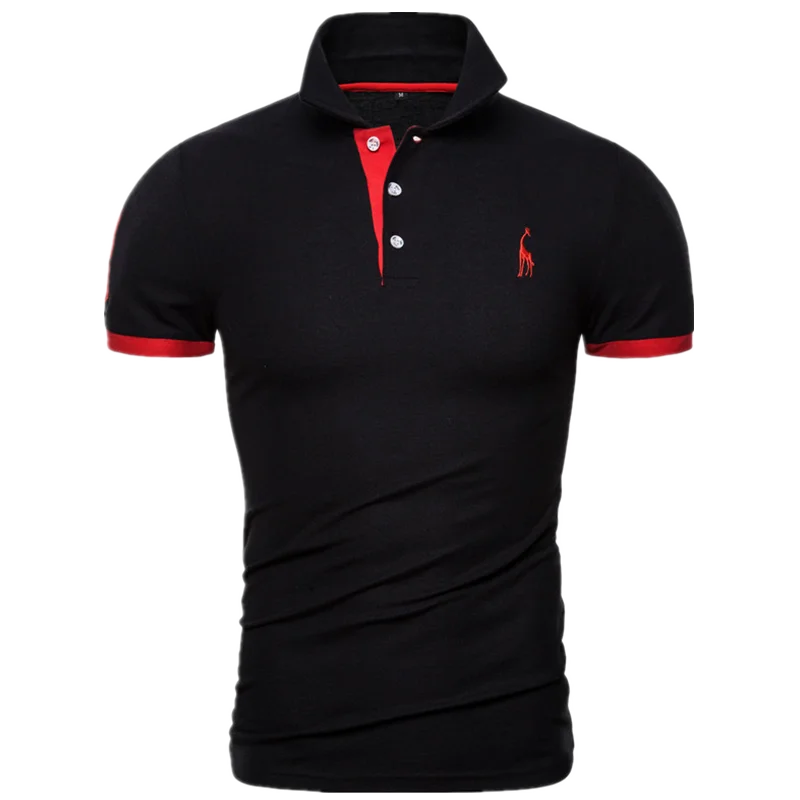 Polo Bordado Jirafa Hombre | Manga Corta Casual | Tallas XS-5XL | Tico Trendy