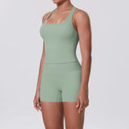 Conjunto Deportivo Mujer 2 Piezas | Sujetador Y Mallas Cintura Alta | Gym Yoga
