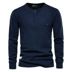 Camiseta Manga Larga Básica Hombre | Transpirable Color Sólido | Tallas S-XXL | Tico Trendy