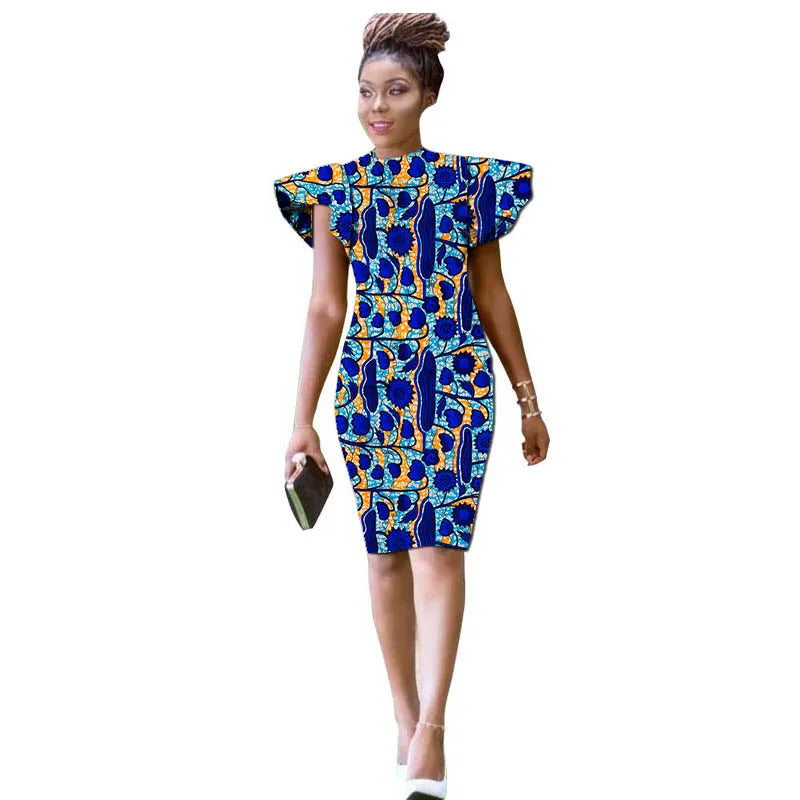 Vestido Dashiki Africano hasta la Rodilla