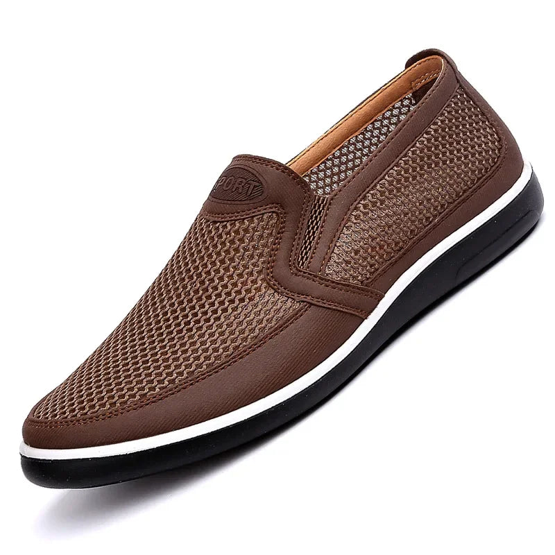 Mocasines Malla Hombre ∣ Verano Sin Cordones ∣ Calados Cómodos 2022