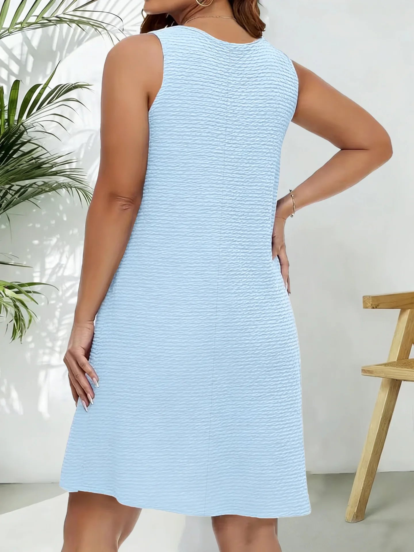 Vestido Casual Verano 2026 para Mujer | Sin Mangas y Holgado | Tipo Camiseta Midi Urbano | Tico Trendy