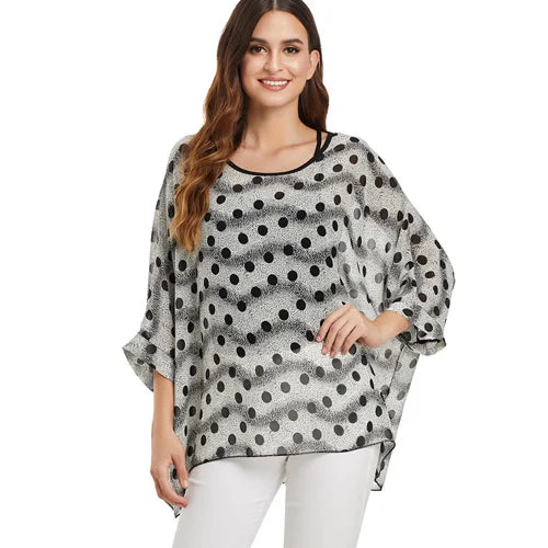 Vestido casual bohemio estilo chiffon disponible en tallas grandes 4XL 5XL 6XL vestido vintage floreado con cuello en O camiseta estilo long top
