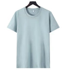 Camiseta Básica de Algodón Unisex | Media Manga | Colores Sólidos | Corte Casual