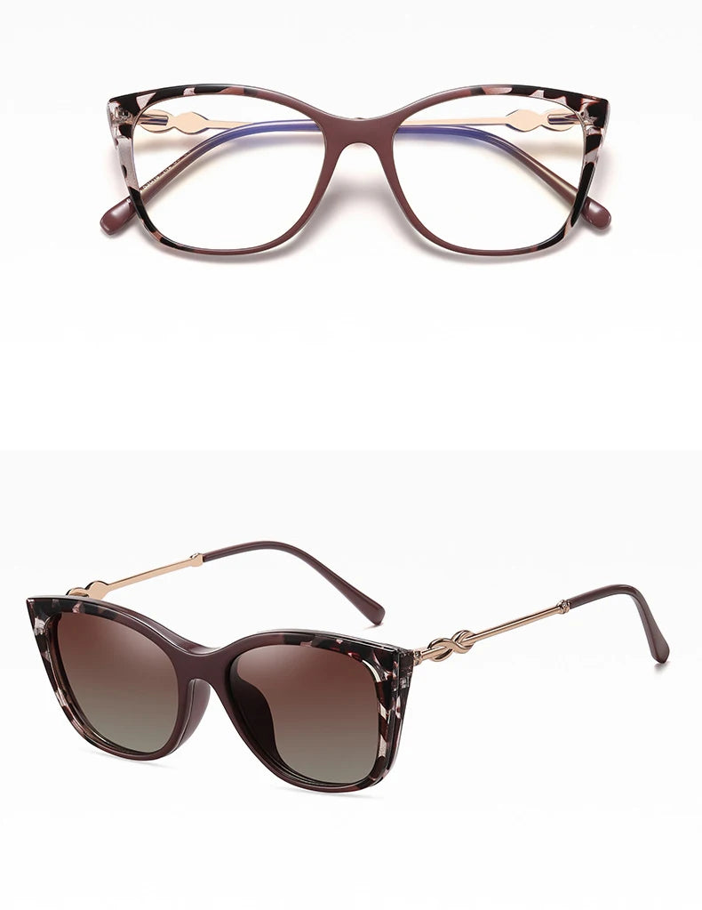 Gafas con Clip Magnético Anti Luz Azul Polarizadas