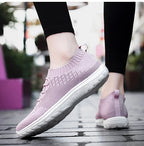 Zapatos Planos Ligeros para Mujer | Tallas 42-43 | Azul, Rosa, Negro, Gris | Verano