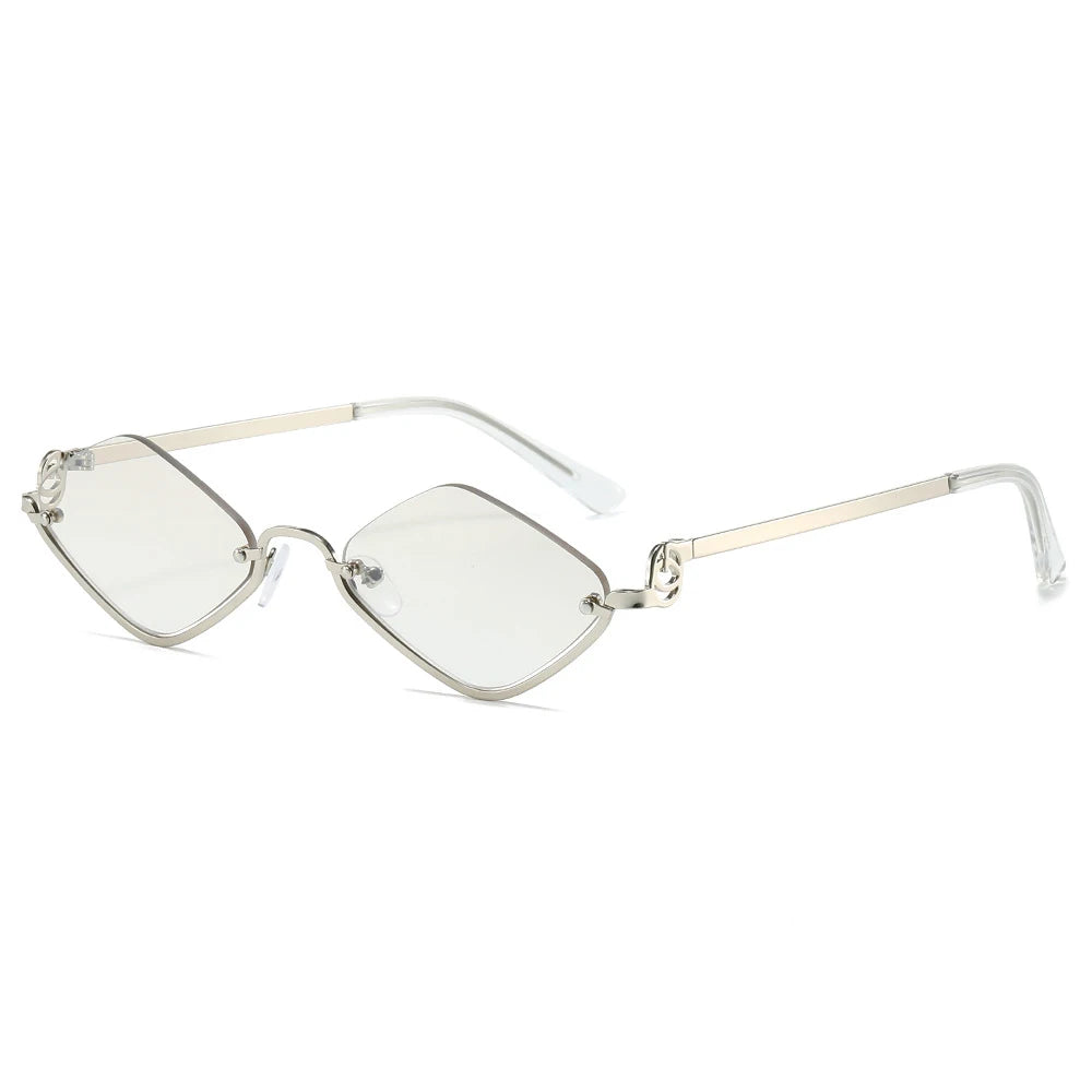 Gafas de Sol Poligonales Ojo de Gato Sexy Casual Tendencia Tico