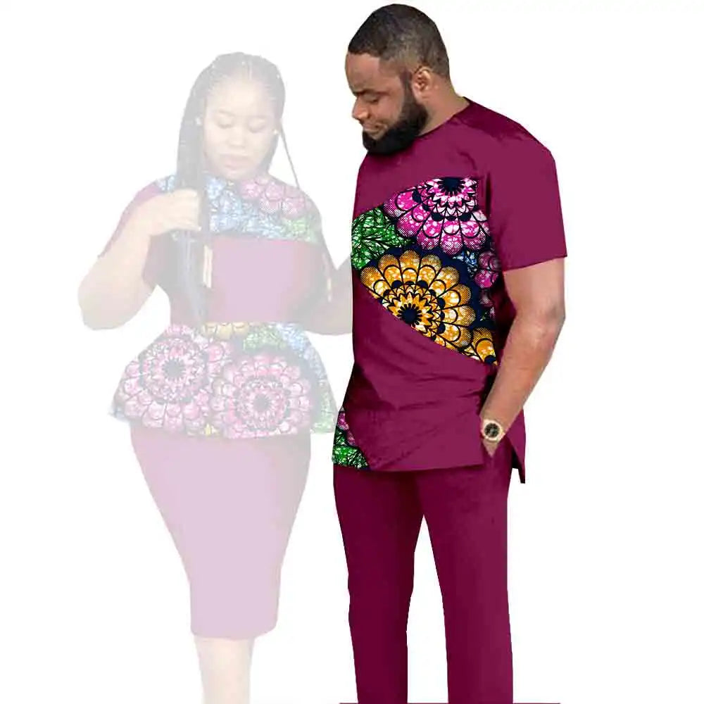 Vestido Dashiki Estampado Almazuela Pareja | Fiesta Amor | Tallas XS-6XL | Tico Trendy