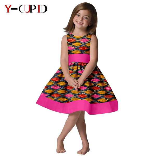 Vestido Algodón Sin Mangas Verano Niña | Estampado Dashiki | Tallas XS-XXL | Tico Trendy