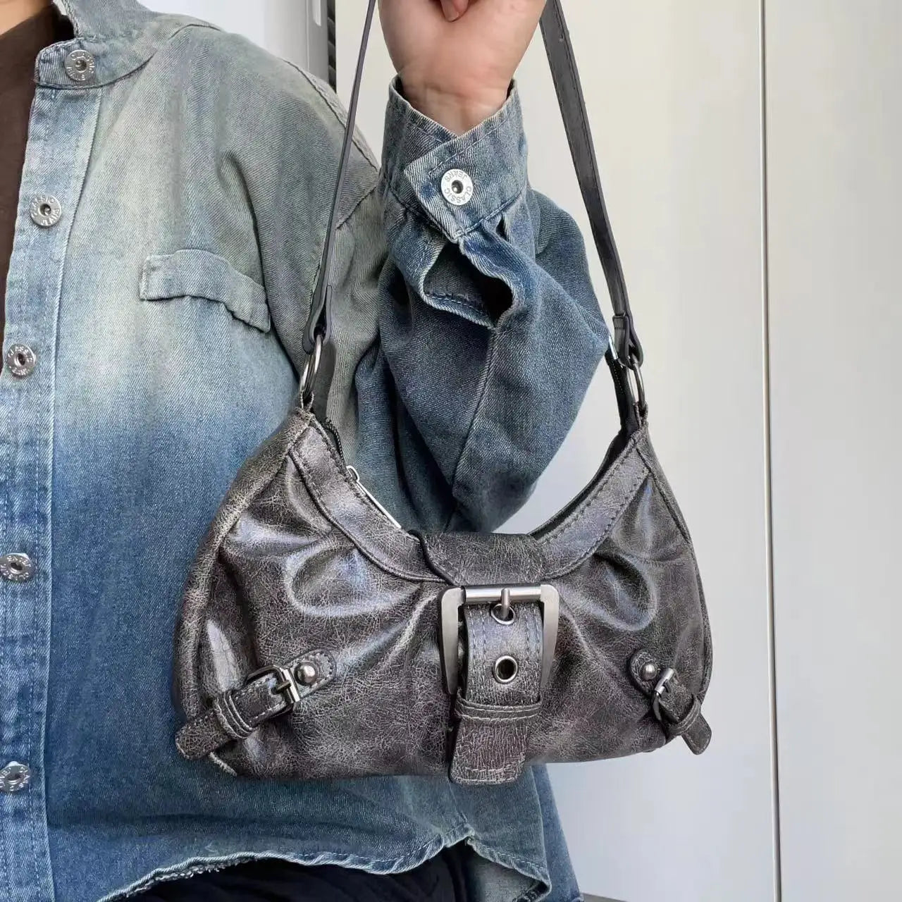 Bolso de Hombro Y2K Estilo Maillard para Mujer