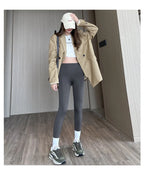 Mallas Piel Tiburón Estampado | Lana Cálida Levantador Glúteos | Sin Costuras Cintura Alta OI | Ticotrendy