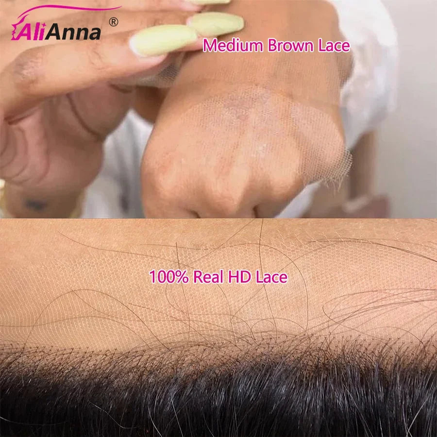 Peluca de encaje HD 100% Real, peluca Frontal de encaje de cabello humano 13x6, pelucas de cabello humano liso de 30 pulgadas, peluca de cabello humano Frontal de encaje brasileño 13X4