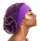 Turbante Brillante Elástico Floral | Gorro Ninja Médico | Hijab Interno | Ticotrendy