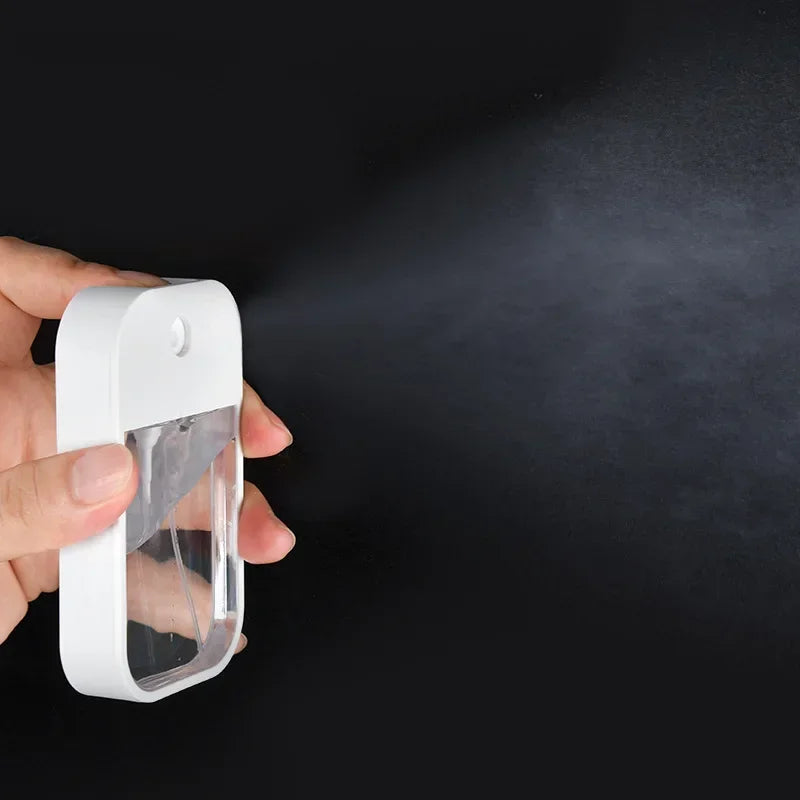 Nuevo 45ml 6 colores portátil recargable desinfectante de manos botellas de Alcohol Mini tarjeta botella con pulverizador viaje subembotellado cosméticos prensa