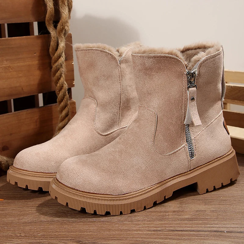 Comodidad con Estilo: Botas de Plataforma con Forro de Gamuza