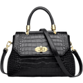 LAORENTOU, bolso elegante con asa superior para mujer, bolso de hombro femenino a la moda de cuero genuino, bolso cruzado de diseño lujoso, regalo para mamá
