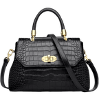 LAORENTOU, bolso elegante con asa superior para mujer, bolso de hombro femenino a la moda de cuero genuino, bolso cruzado de diseño lujoso, regalo para mamá