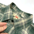 Camisa Cuadros Hombre | Algodón 100% | Estilo Retro Japonés | Manga Corta | Ticotrendy Costa Rica