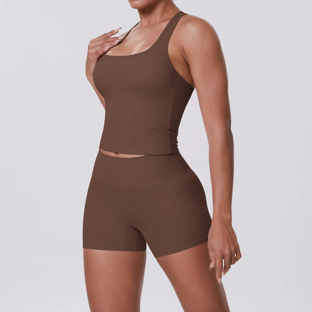 Conjunto Deportivo Mujer 2 Piezas | Sujetador Y Mallas Cintura Alta | Gym Yoga