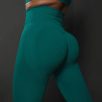 Pantalones Yoga Sin Costuras para Mujer | Secado Rápido y Cintura Alta | Fruncido en el Trasero | Tico Trendy